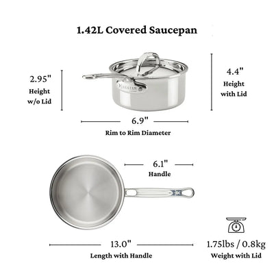 Hestan Probond 3 ply Induction Stainless Steel 10 Piece Set