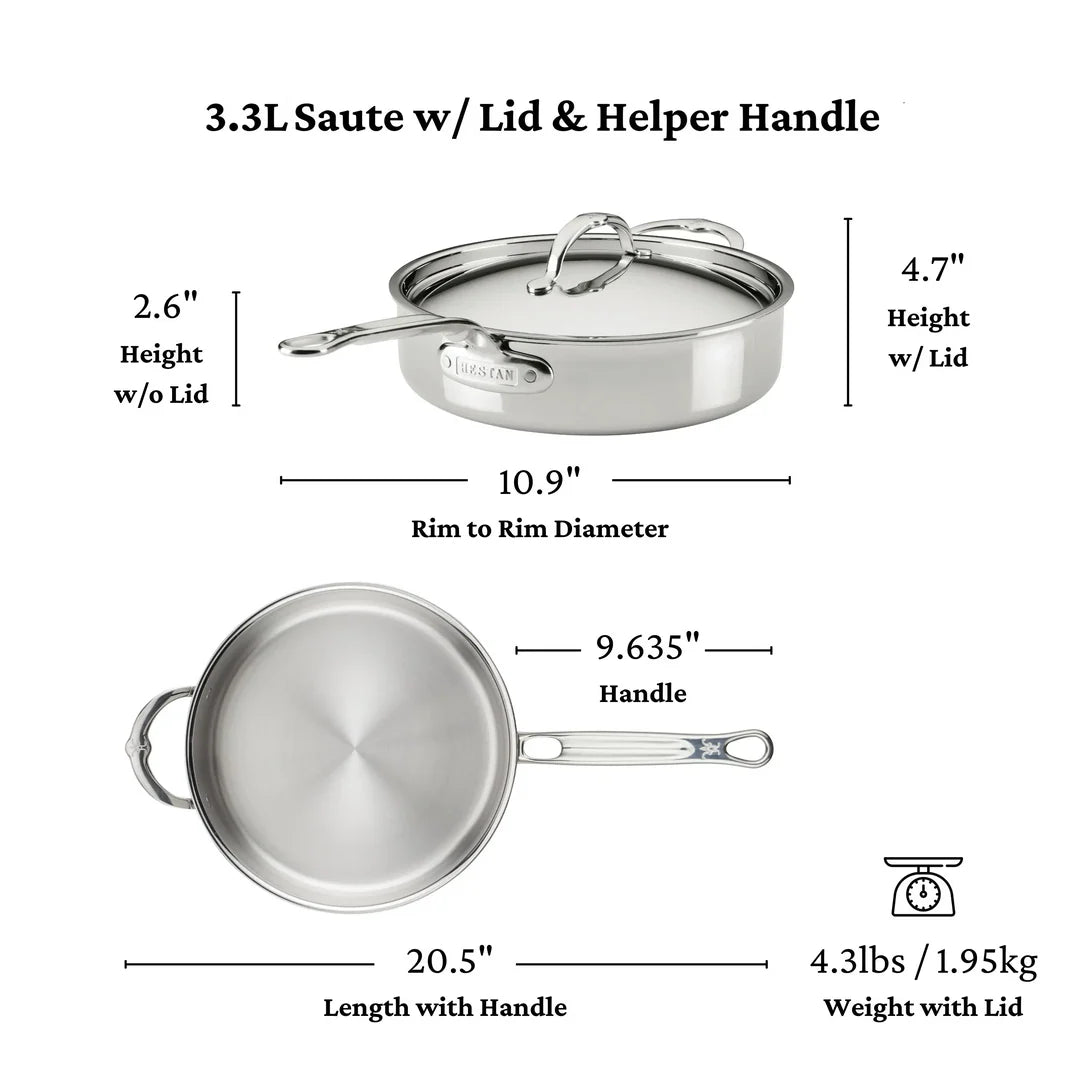 Hestan Probond 3 ply Induction Stainless Steel 10 Piece Set