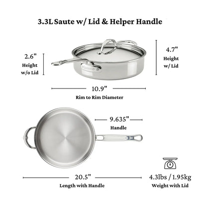 Hestan Probond 3 ply Induction Stainless Steel 10 Piece Set