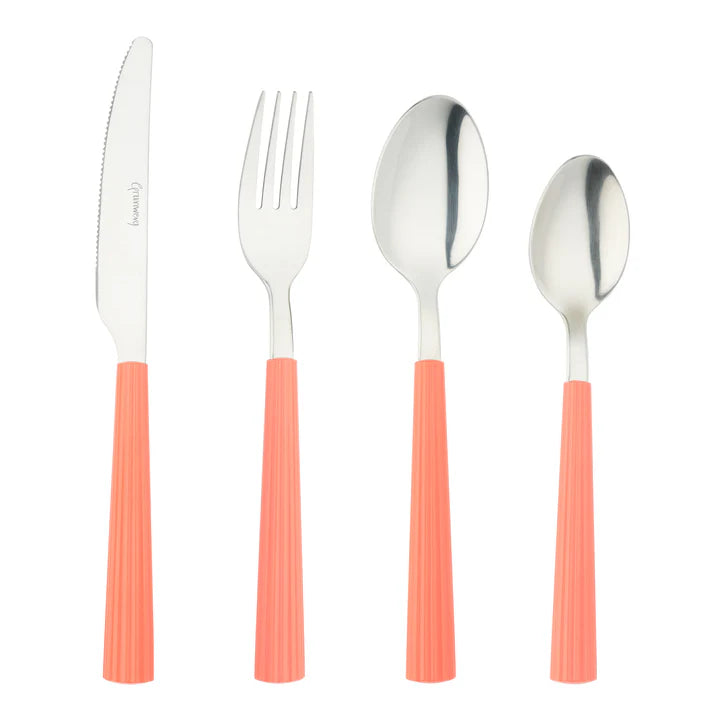Grunwerg Bistro 24 Piece Cutlery set - Coral