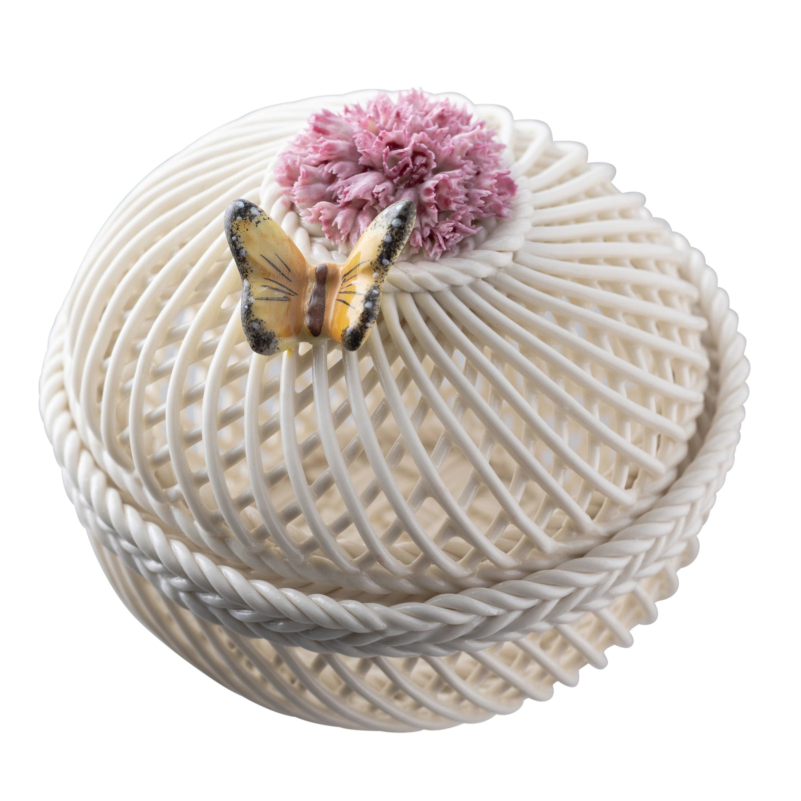 Belleek Classic Flower of the Month Basket January Carnation: 4770