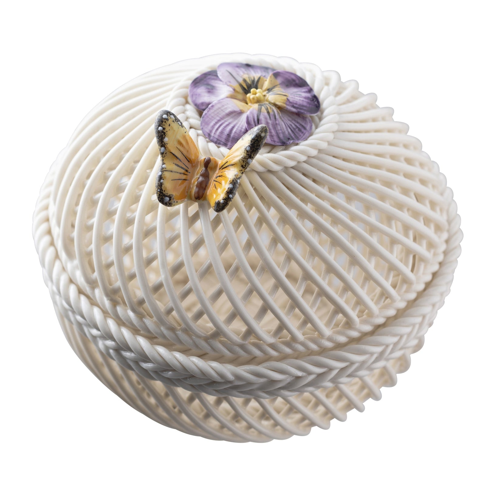 Belleek Classic Flower of the Month Basket February Viola: 4771