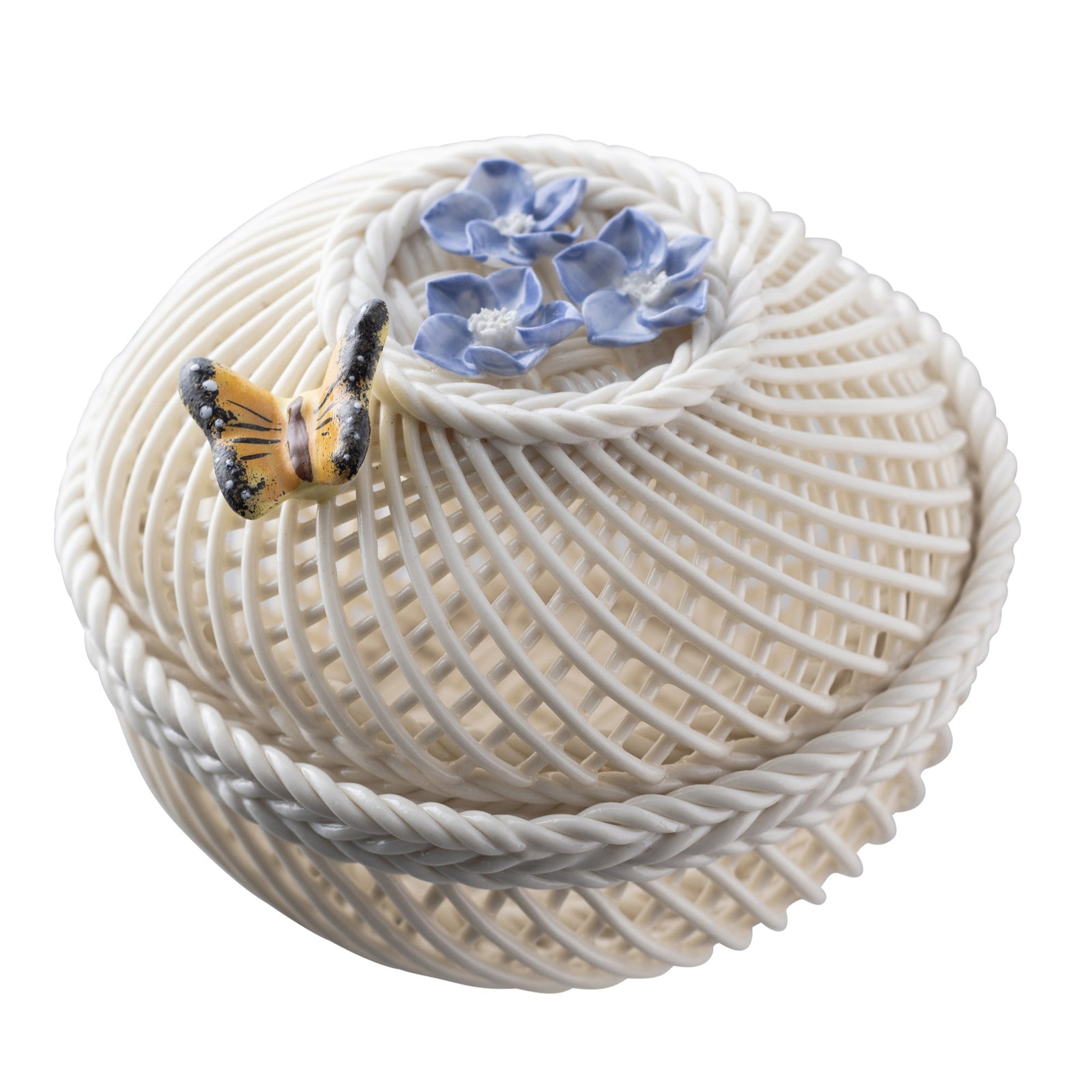 Belleek Classic Flower of the Month Basket July - Delphinium: 4776