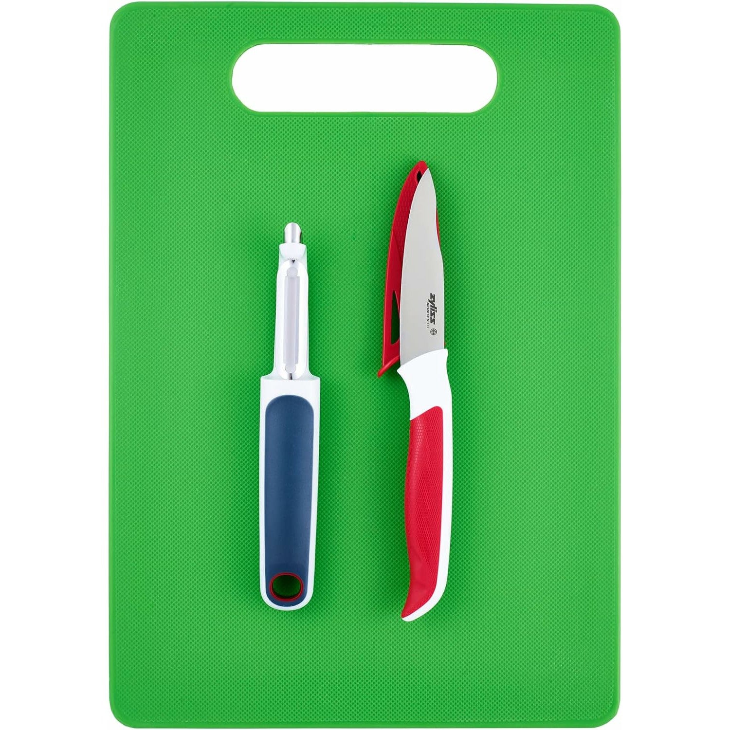 Zyliss Board and 2 Piece Set  - Chopping board, knife and vegetable peeler: E920253