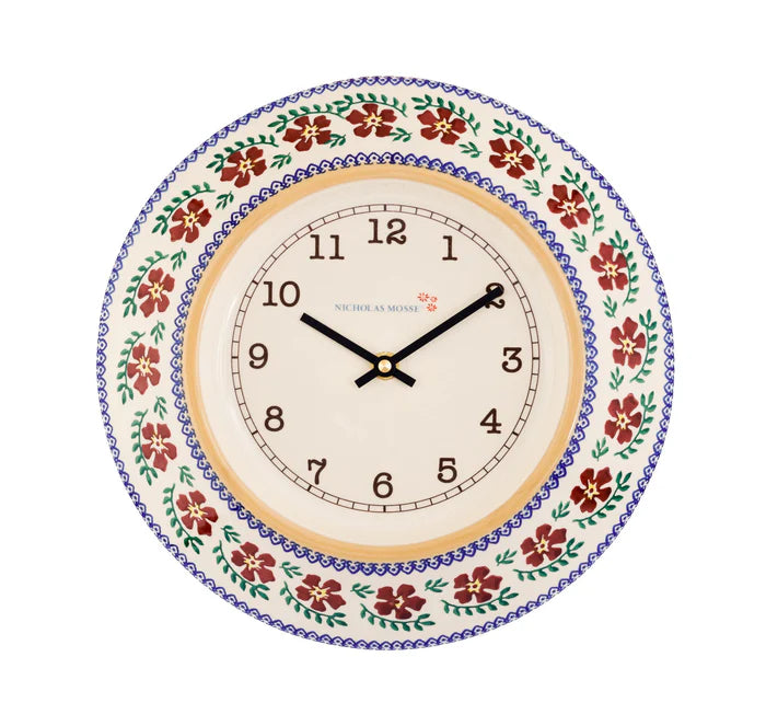 Nicholas Mosse  Old Rose - Large Wall Clock