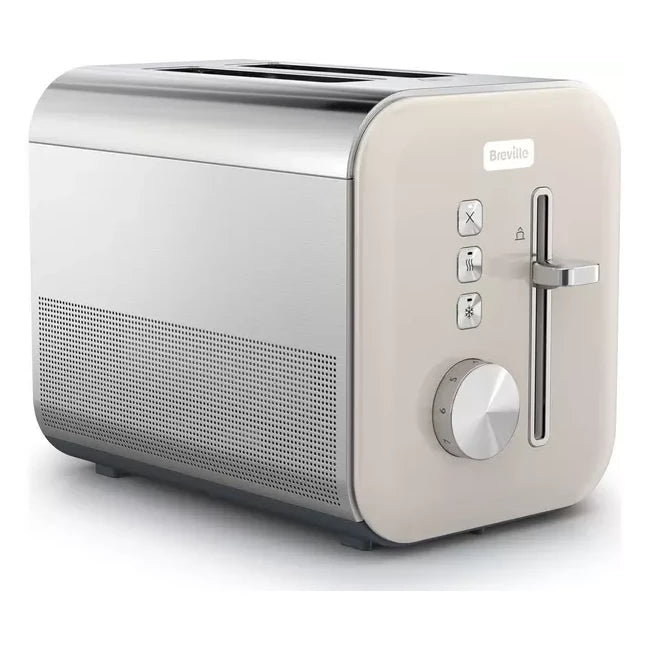 Breville High Gloss 2 Slice Toaster Cream: VTT967