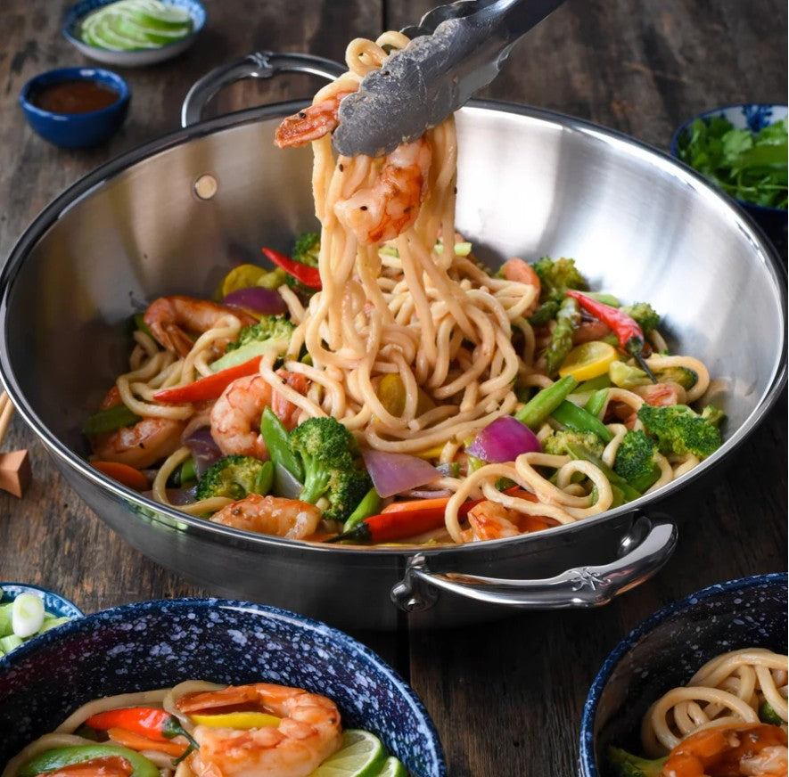 Hestan ProBond Induction Stainless Steel Wok & Lid - 36cm 7L