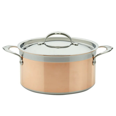 Hestan CopperBond Induction Copper Stock Pot & Lid - 24cm 5.7L