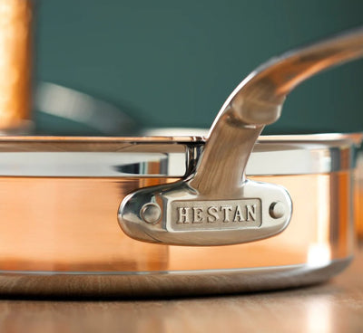 Hestan CopperBond Induction Copper Sauté Pan & Lid with Helper Handle 26cm 3.3L