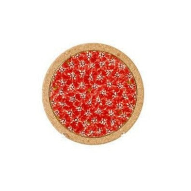 Nicholas Mosse Lawn Red - Round Trivet
