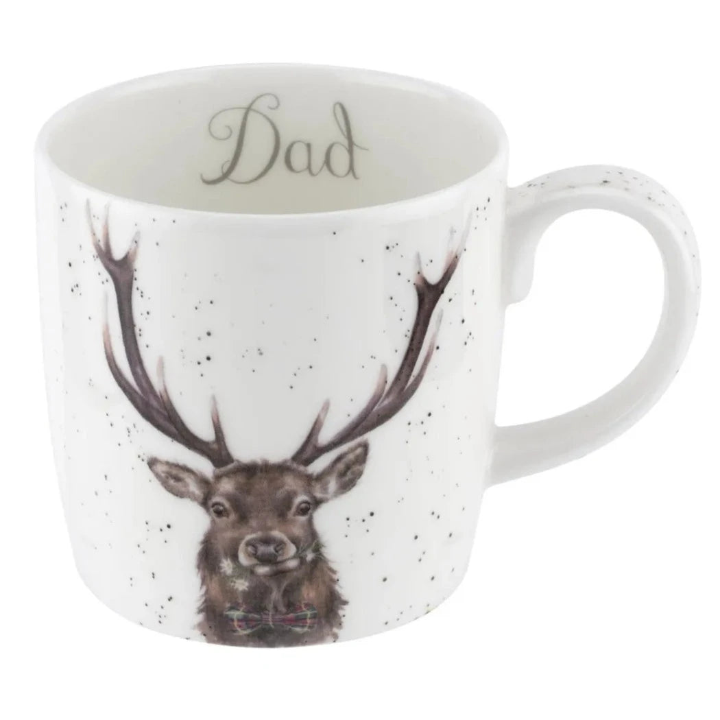 Royal Worcester Wrendale Designs Stag Large 14oz Mug: Dad