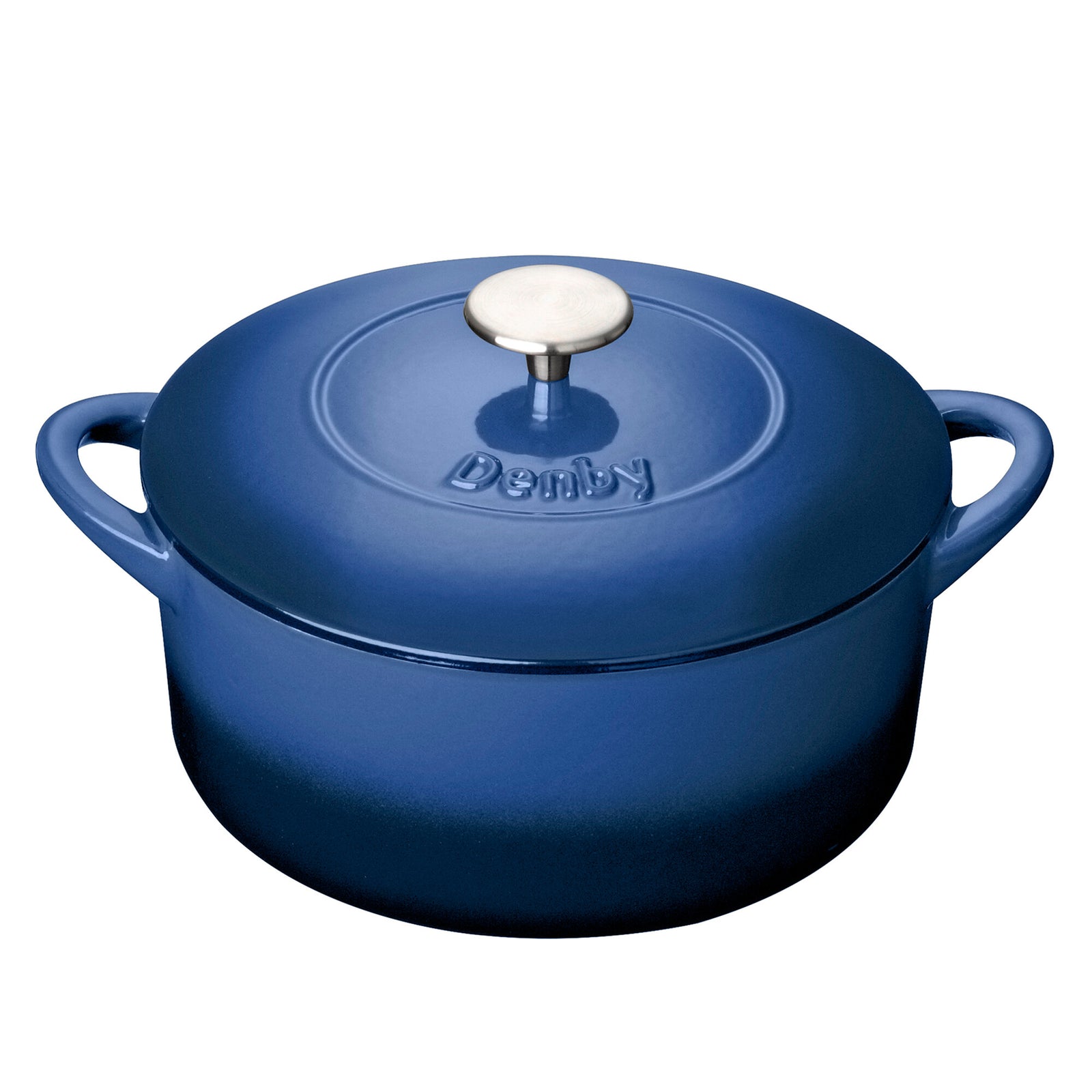 Denby Cobalt Cast Iron 26cm Round Casserole