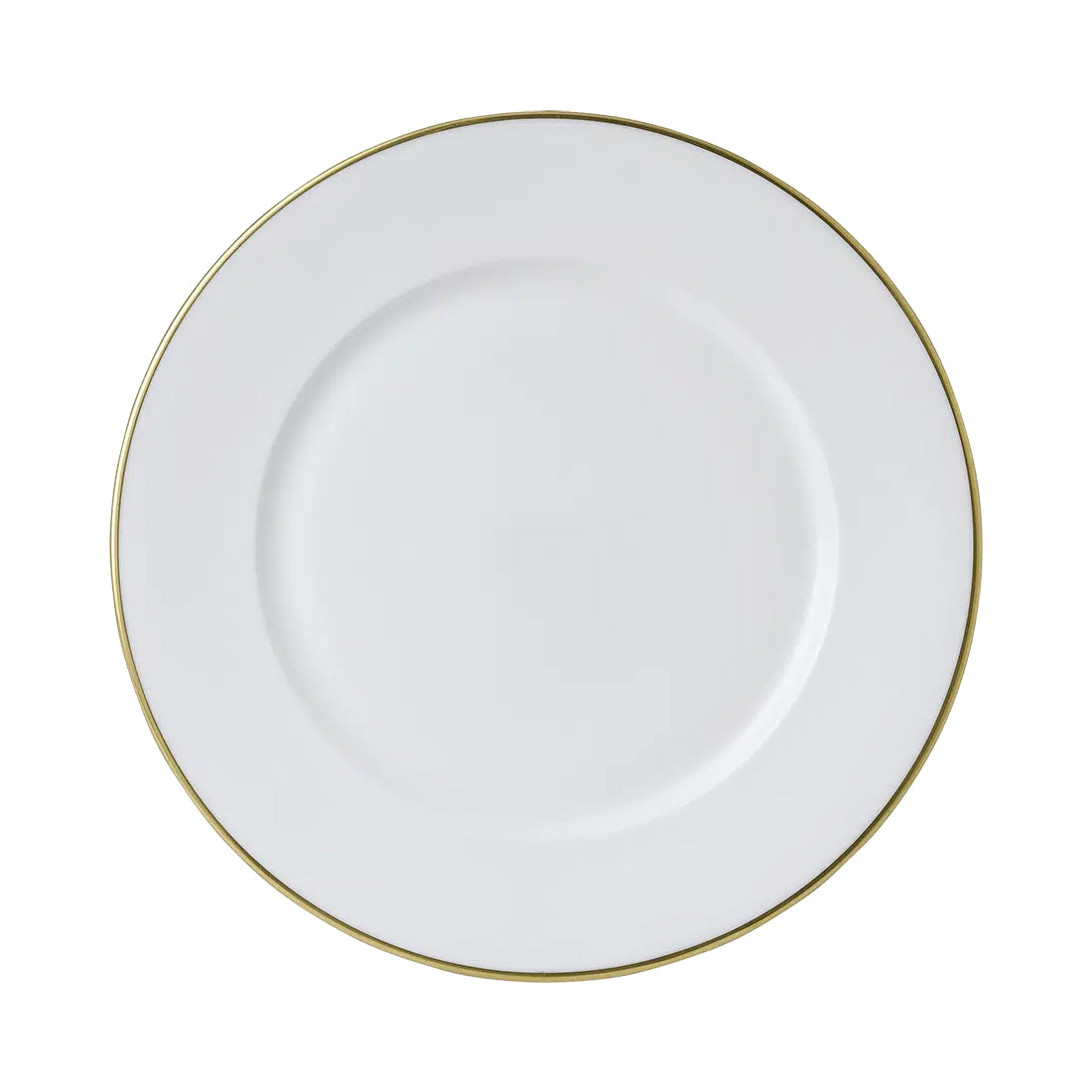 Royal Crown Derby Accentuate Gold  Flat Rim Salad / Fish Plate 21cm