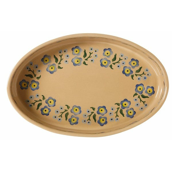Nicholas Mosse Forget Me Not - Small Oval Oven Dish