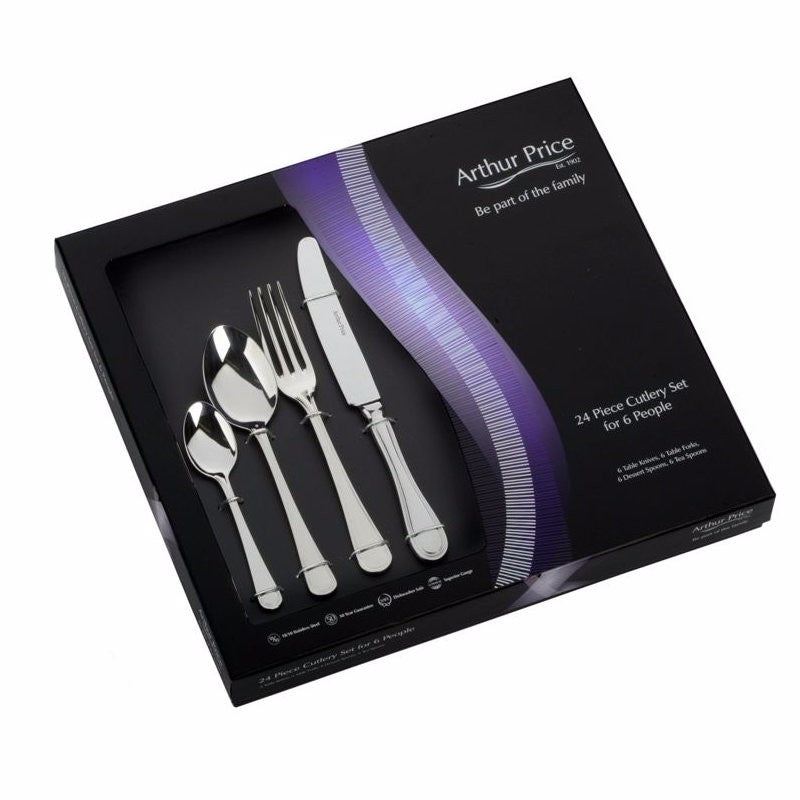 Arthur Price Classic Britannia 24 Piece Cutlery Gift Box Set  ZBRS2412