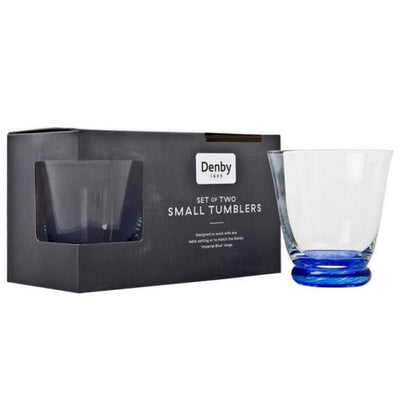 Denby Classic Blue (Imperial Blue) Small Tumbler Pack of 2