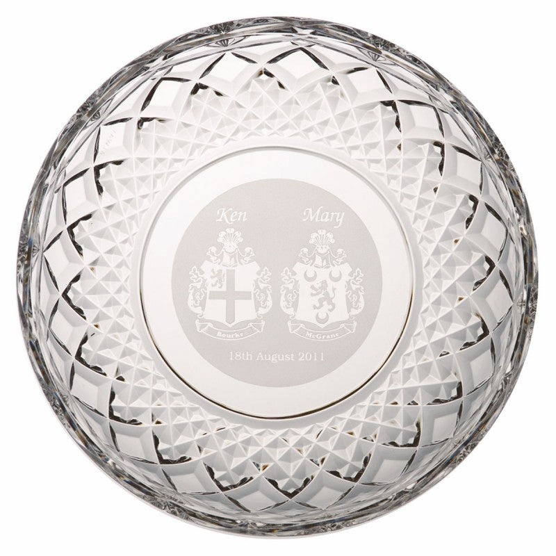 Galway Crystal 8 Inch Plate - Engraved: G25700E