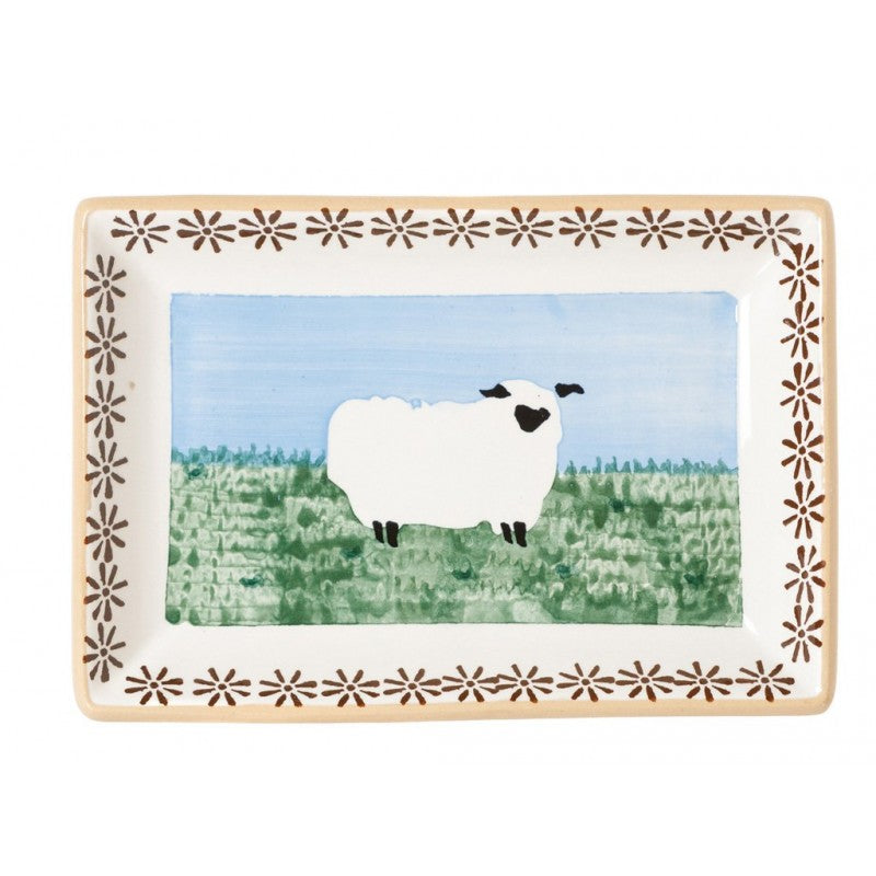 Nicholas Mosse Landscape Sheep - Small Rectangular Plate