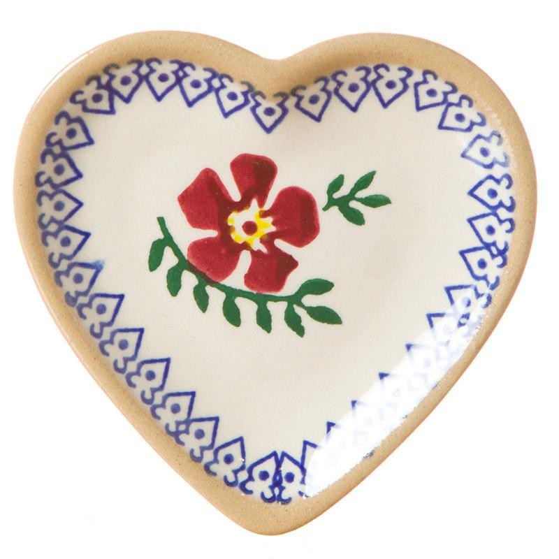 Nicholas Mosse Old Rose - Tiny Heart Plate