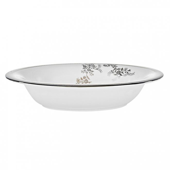 Wedgwood Vera Wang Lace Platinum Open Vegetable Dish 24cm