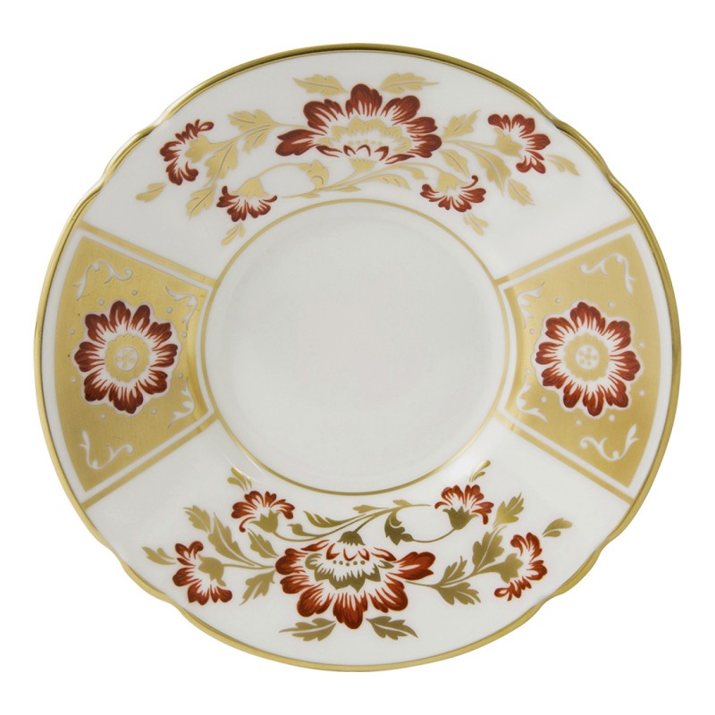 Royal Crown Derby Derby Panel Red Coffee Saucer