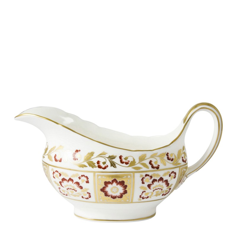 Royal Crown Derby Derby Panel Red Sauce Boat