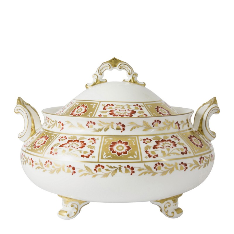Royal Crown Derby Derby Panel Red Soup Tureen & Cover