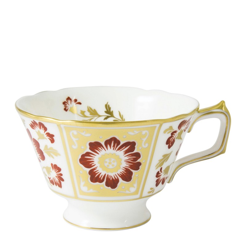 Royal Crown Derby Derby Panel Red Tea Cup