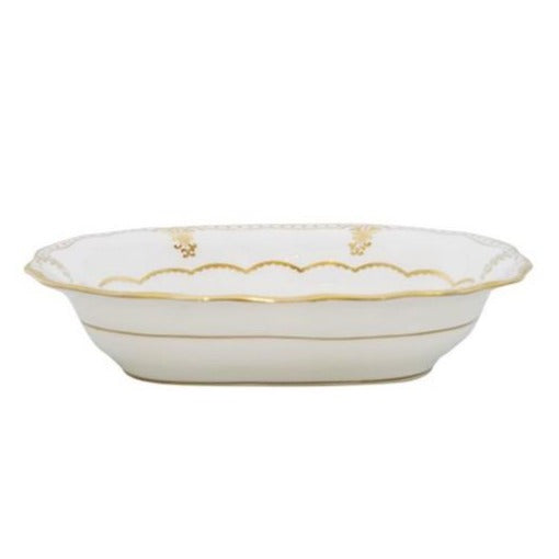 Royal Crown Derby Elizabeth Gold Open Vegetable Dish