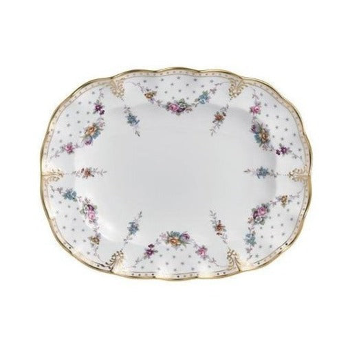 Royal Crown Derby Royal Antoinette Oval Dish 34.5cm