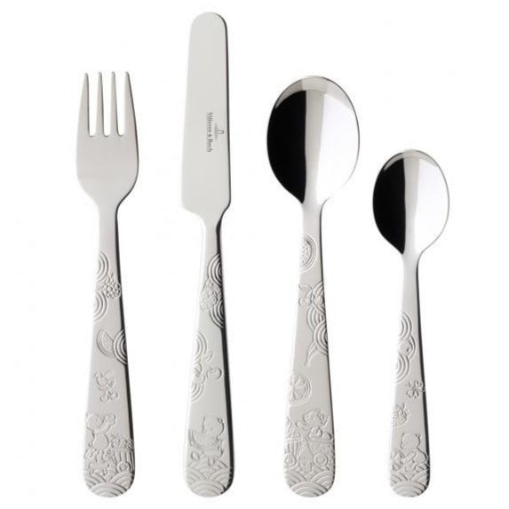 Villeroy and Boch Hungry as a Bear 4 Piece Childrens Cutlery Set