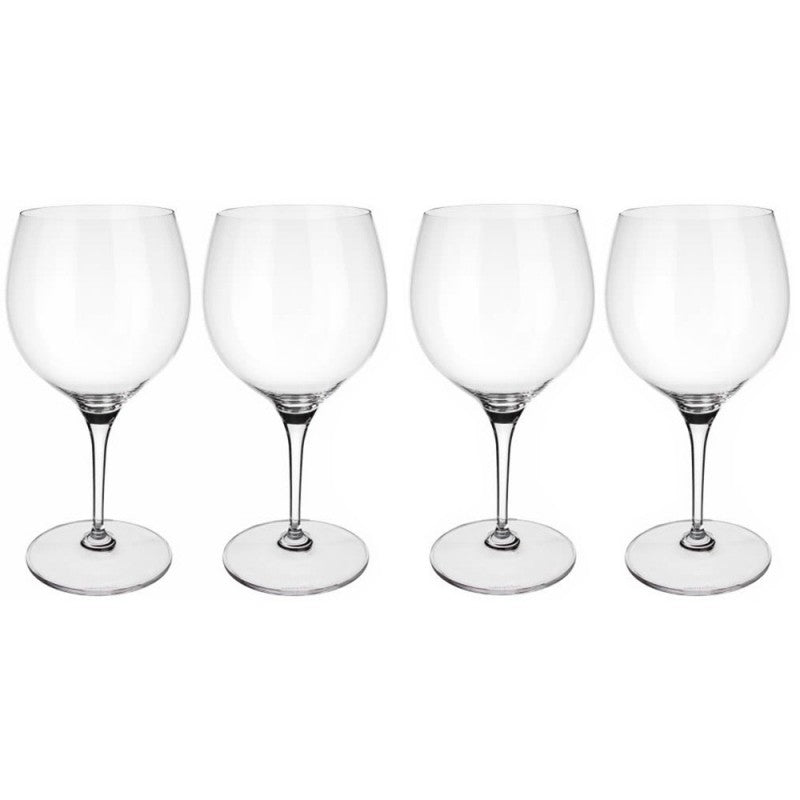Villeroy and Boch Maxima Burgundy Goblet Set of 4