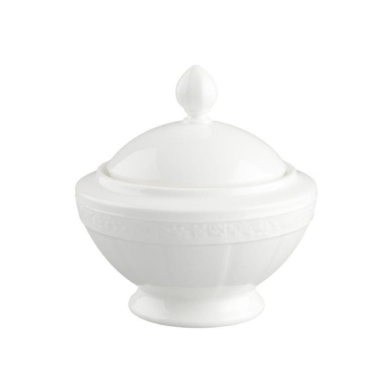 Villeroy and Boch White Pearl Sugar/Jampot