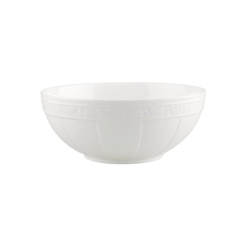 Villeroy and Boch White Pearl Salad Bowl 24cm