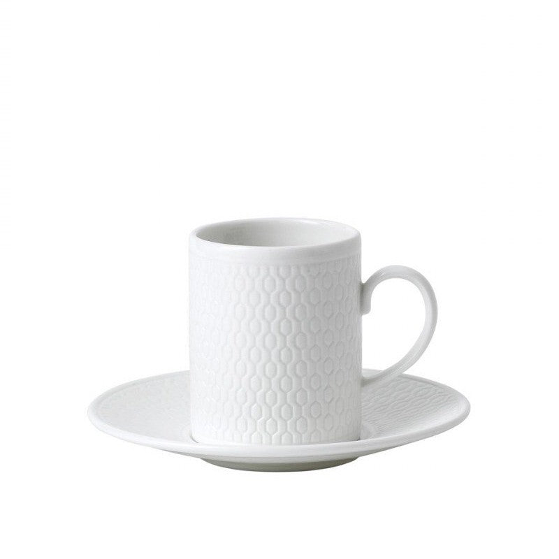 Wedgwood Gio White 90ml Espresso Cup and Saucer