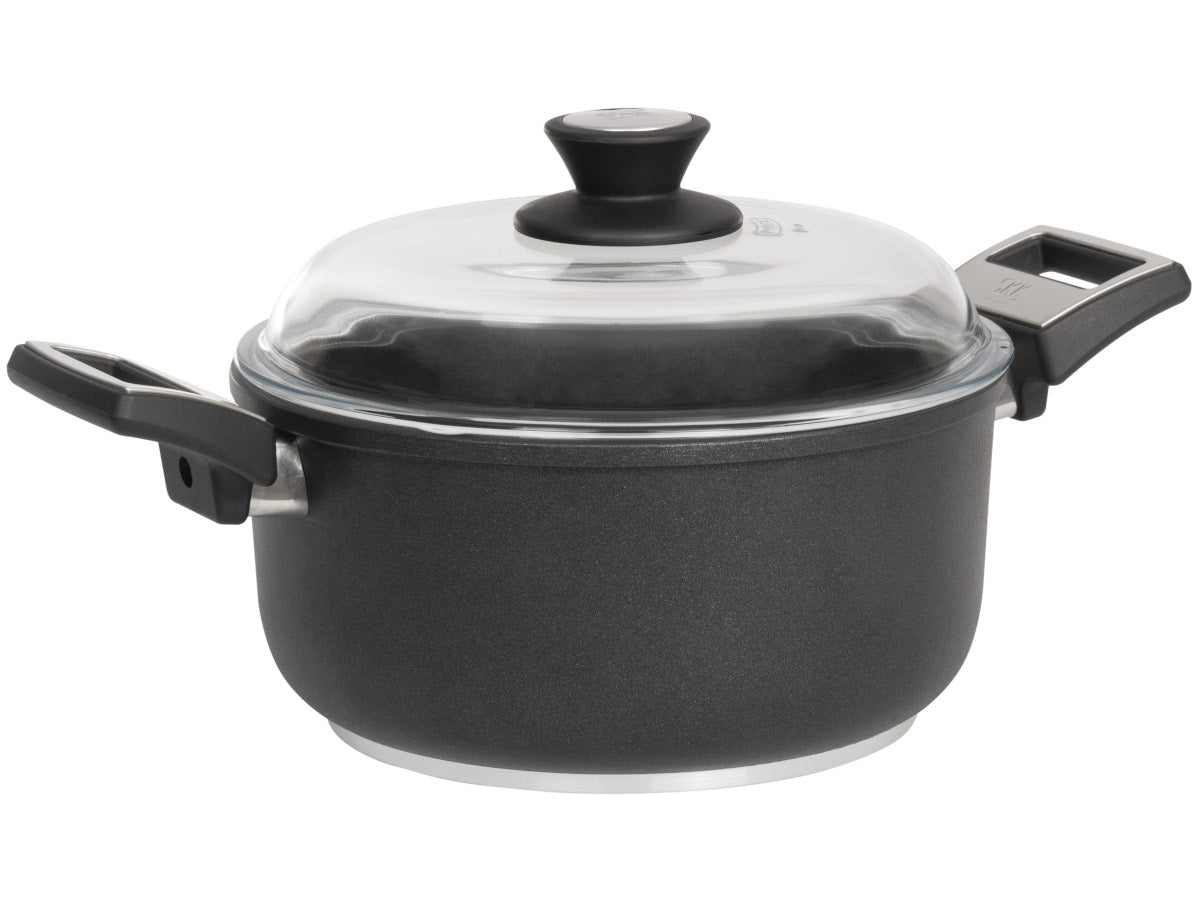 SKK SERIES 7 – Casserole with Glass Lid 20cm - Fixed Handle