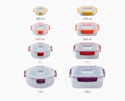 Joseph Joseph Nest™ Lock 8-Piece Multicolour Mixed Food Container Set: 1000013