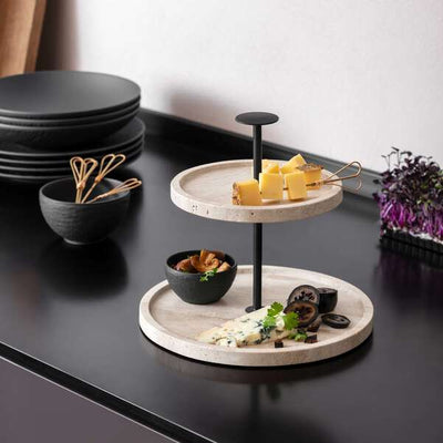 Villeroy and Boch Manufacture Travertine Cake Stand