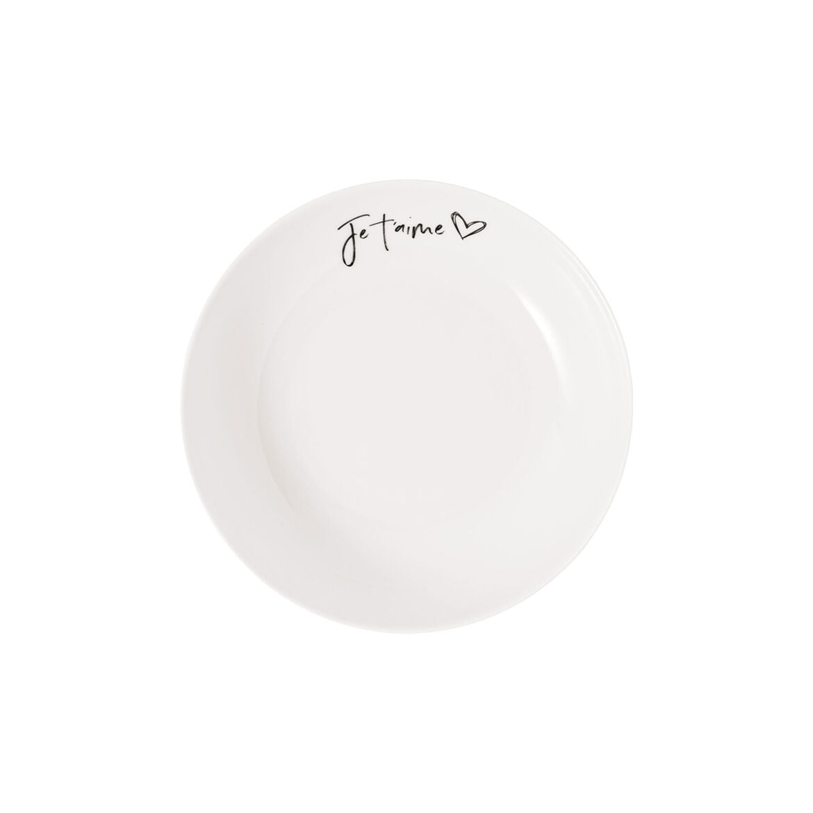 Villeroy and Boch Statement Flat Shallow Bowl Je t'aime