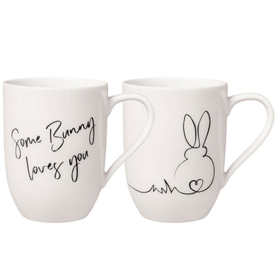 Villeroy and Boch Statement Mug set of 2 Easter Bunny