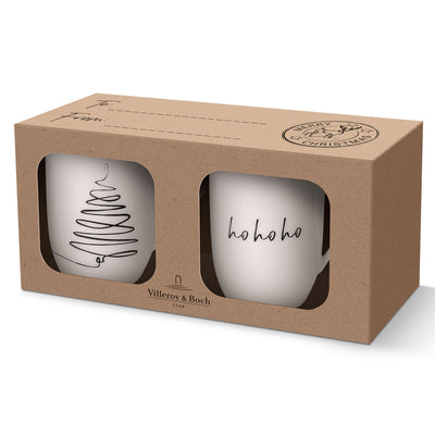 Villeroy and Boch Statement Mug set of 2 Xmas Tree