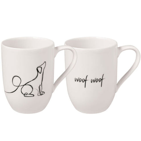 Villeroy and Boch Statement Mug set of 2 Dog