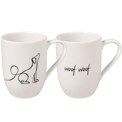 Villeroy and Boch Statement Mug set of 2 Dog