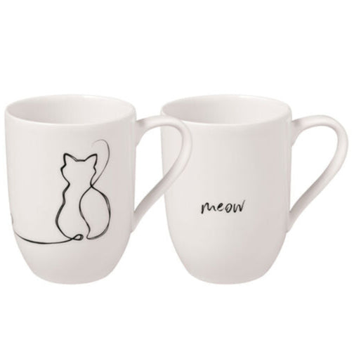 Villeroy and Boch Statement Mug set of 2 Cat