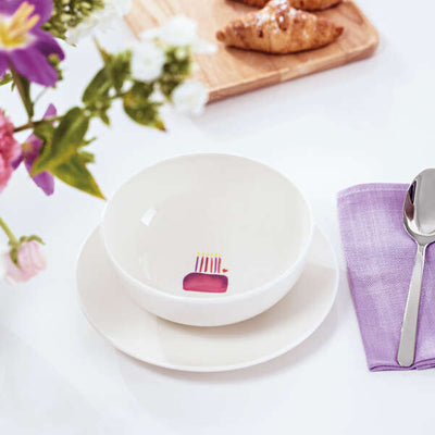 Villeroy and Boch With Love Cereal Bowl, Happy Birthday