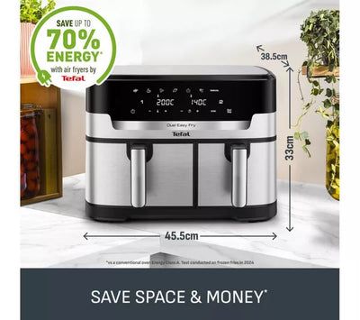 Tefal DUAL XXL STAINLESS STEEL EY942DG1