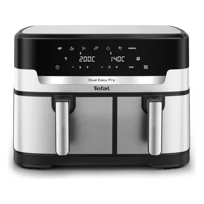Tefal Dual XXL Stainless Steel Air Fryer: EY942DG1