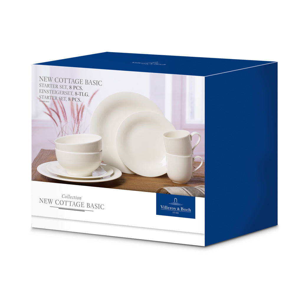 Villeroy and Boch New Cottage Basic 8 Piece Starter Set