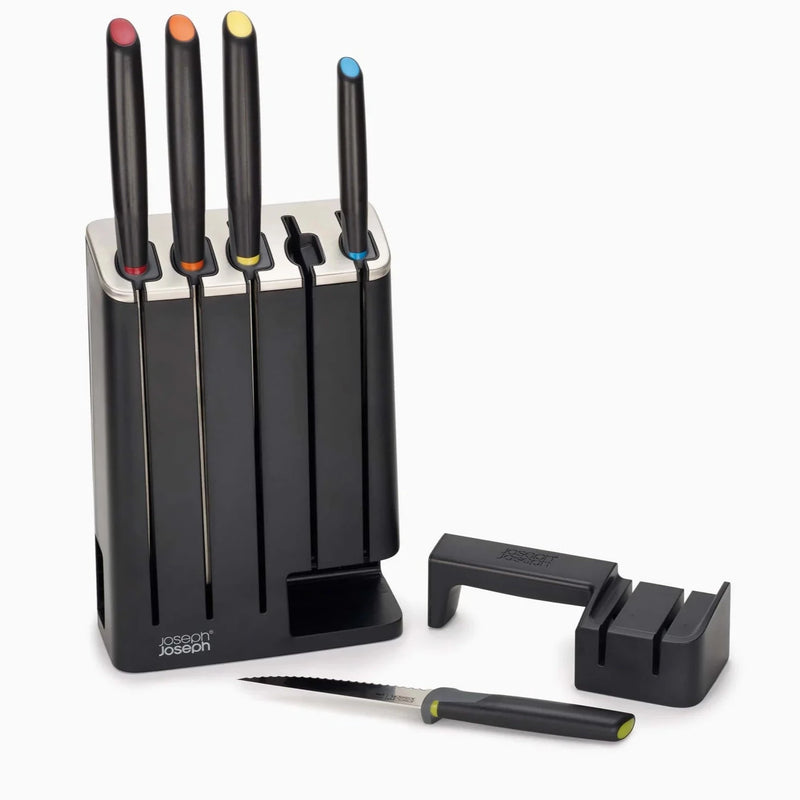 Joseph Joseph Elevate 5 Piece Knife Block set with sharpener 10537
