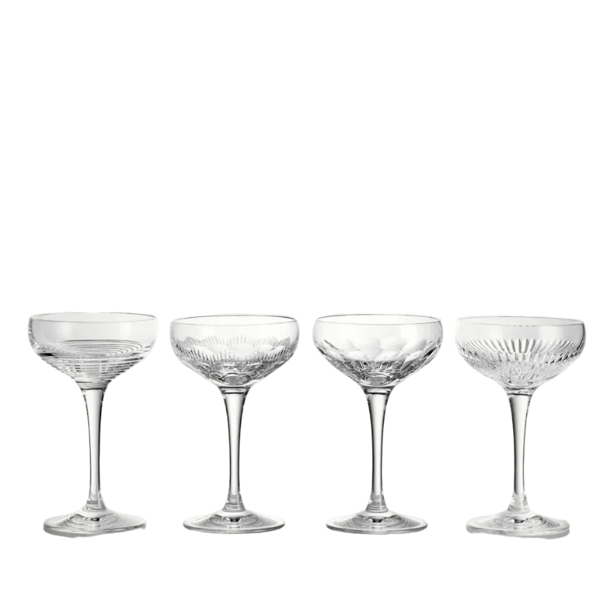 Waterford Crystal Mixology Coupe 120ml, Mixed Set of 4 - Limited Offer
